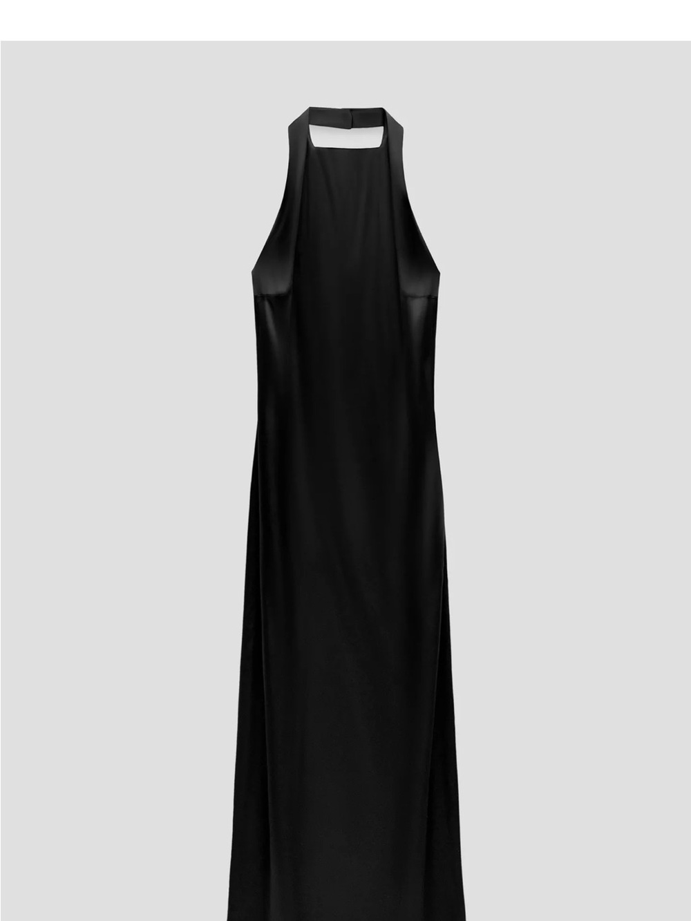 Zara Black Backless Halter Maxi Dress!